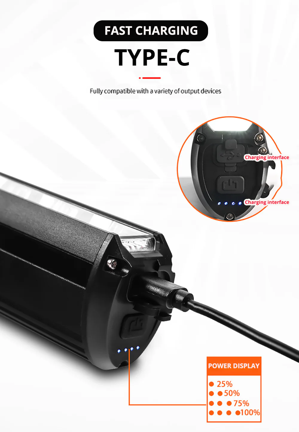 LumiMax LED Bike Light with Power Bank Function - Image 4