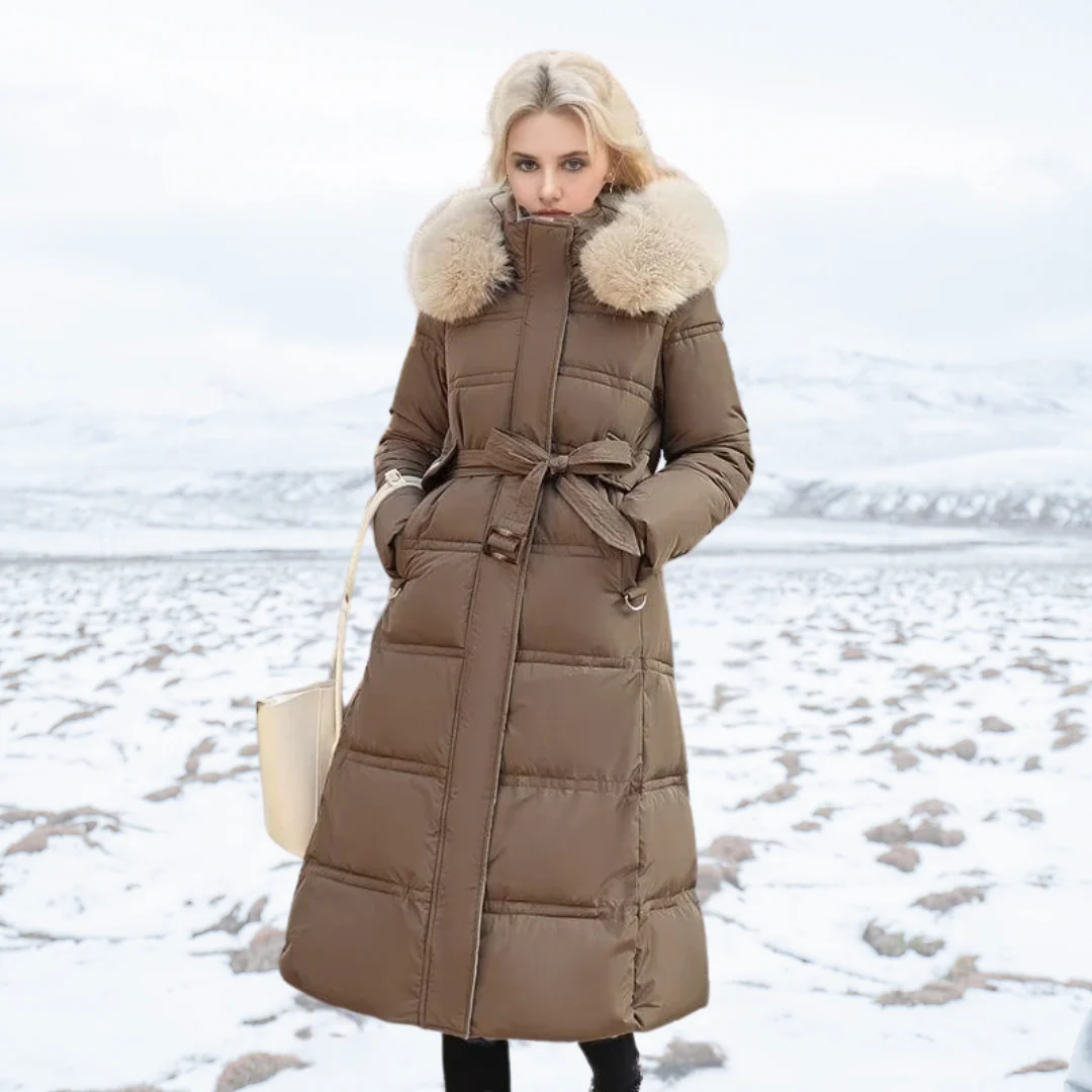 Luxe Faux Fur Winter Coat for Women - Amara