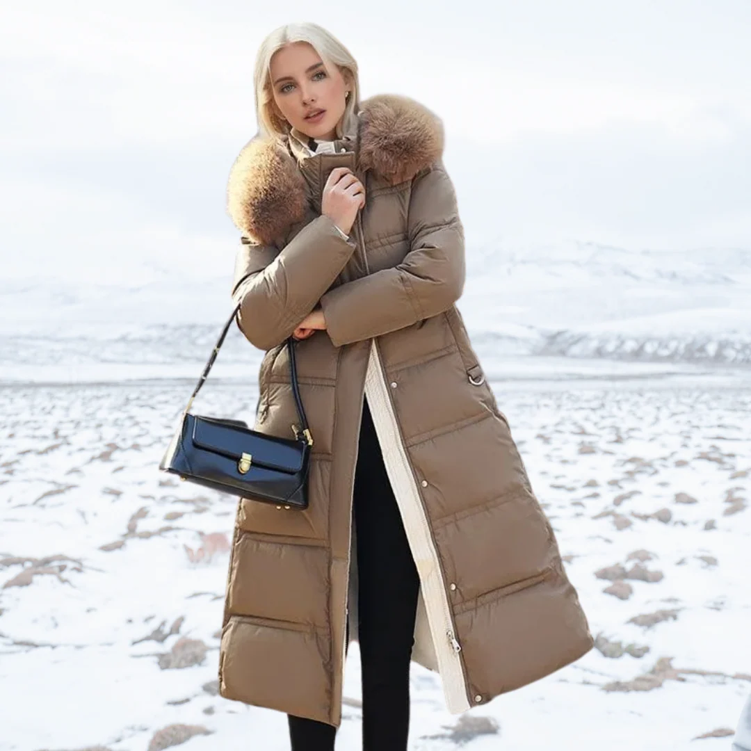 Luxe Faux Fur Winter Coat for Women - Amara - Image 3