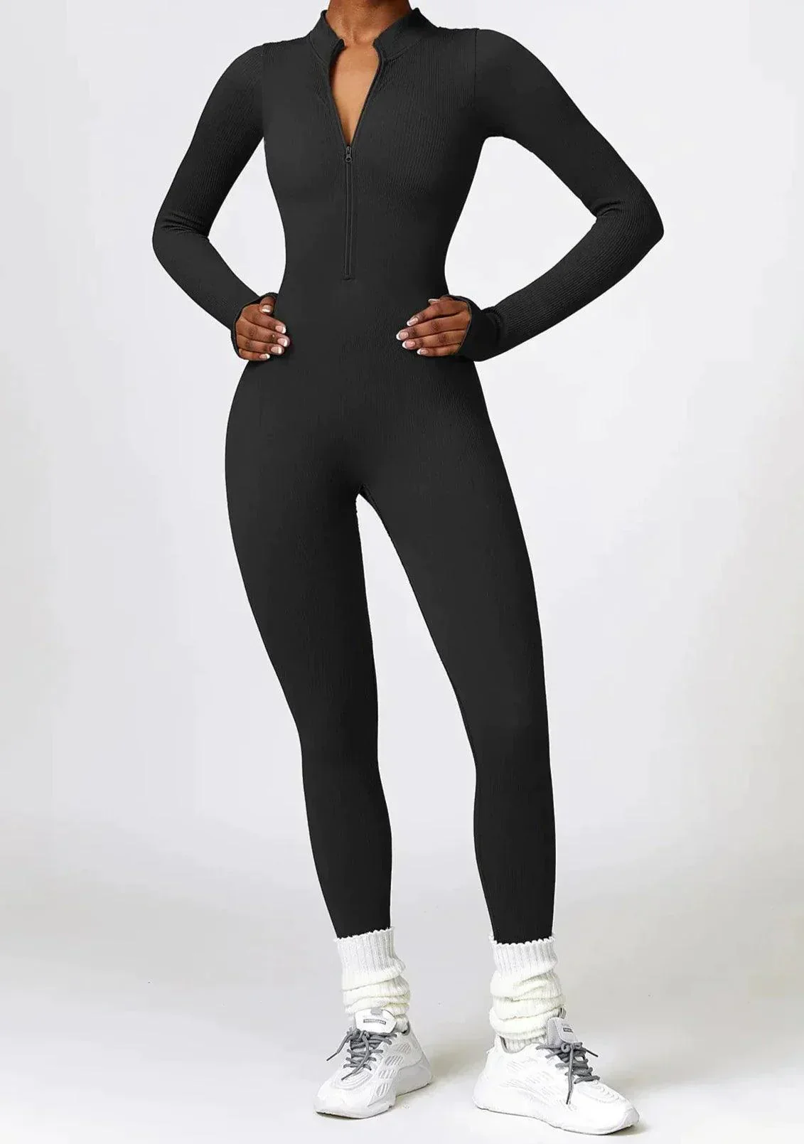Luxe Full-Body Romper with Long Sleeves - Lisa - Image 8