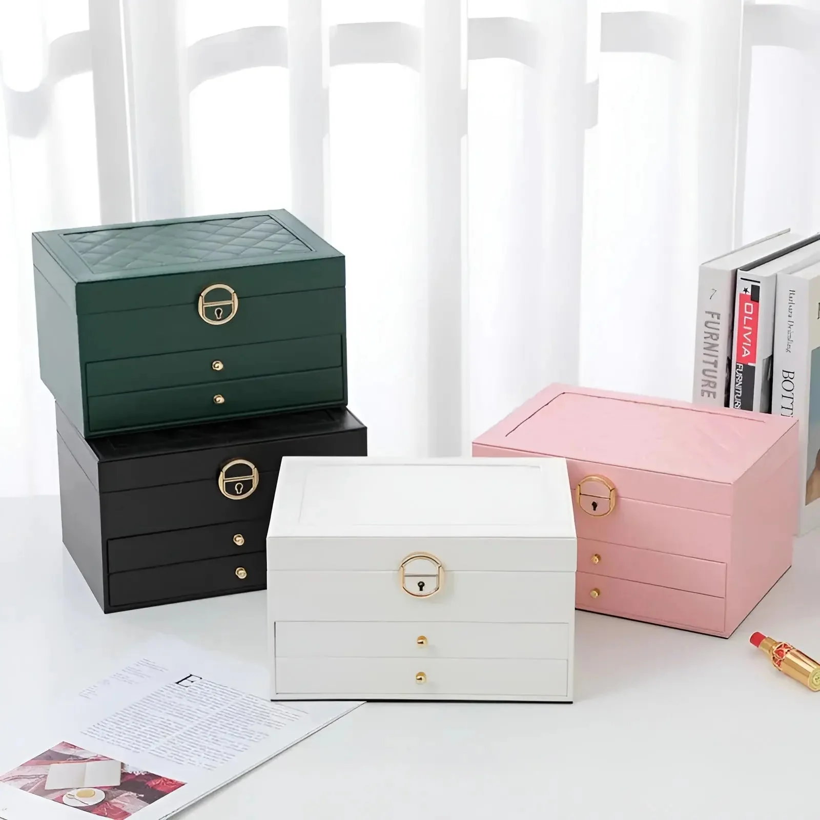 Luxe Multi-Layer Jewellery Box - EleganceBox - Image 4