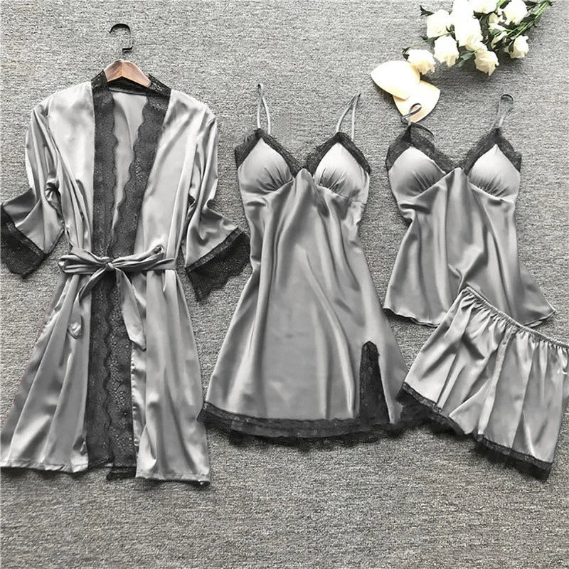 Luxe Satin Pyjama Set - Luna - Image 4