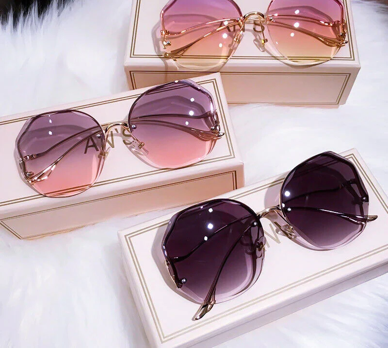 Luxury Gradient Sunglasses – Chic Frameless Design with UV Protection - Image 21