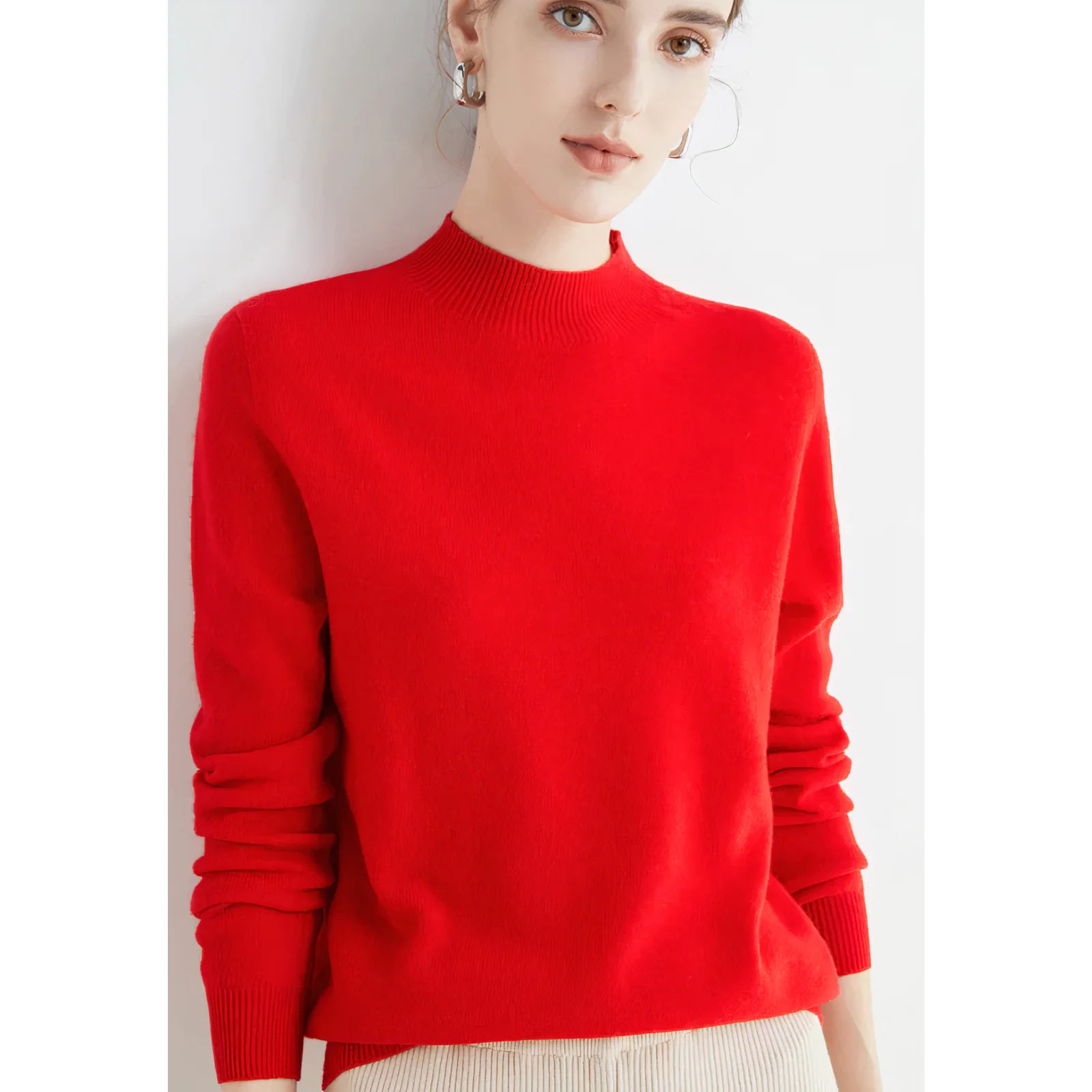 Luxury Knitted Cashmere Jumper for Women - Evelina - Image 2