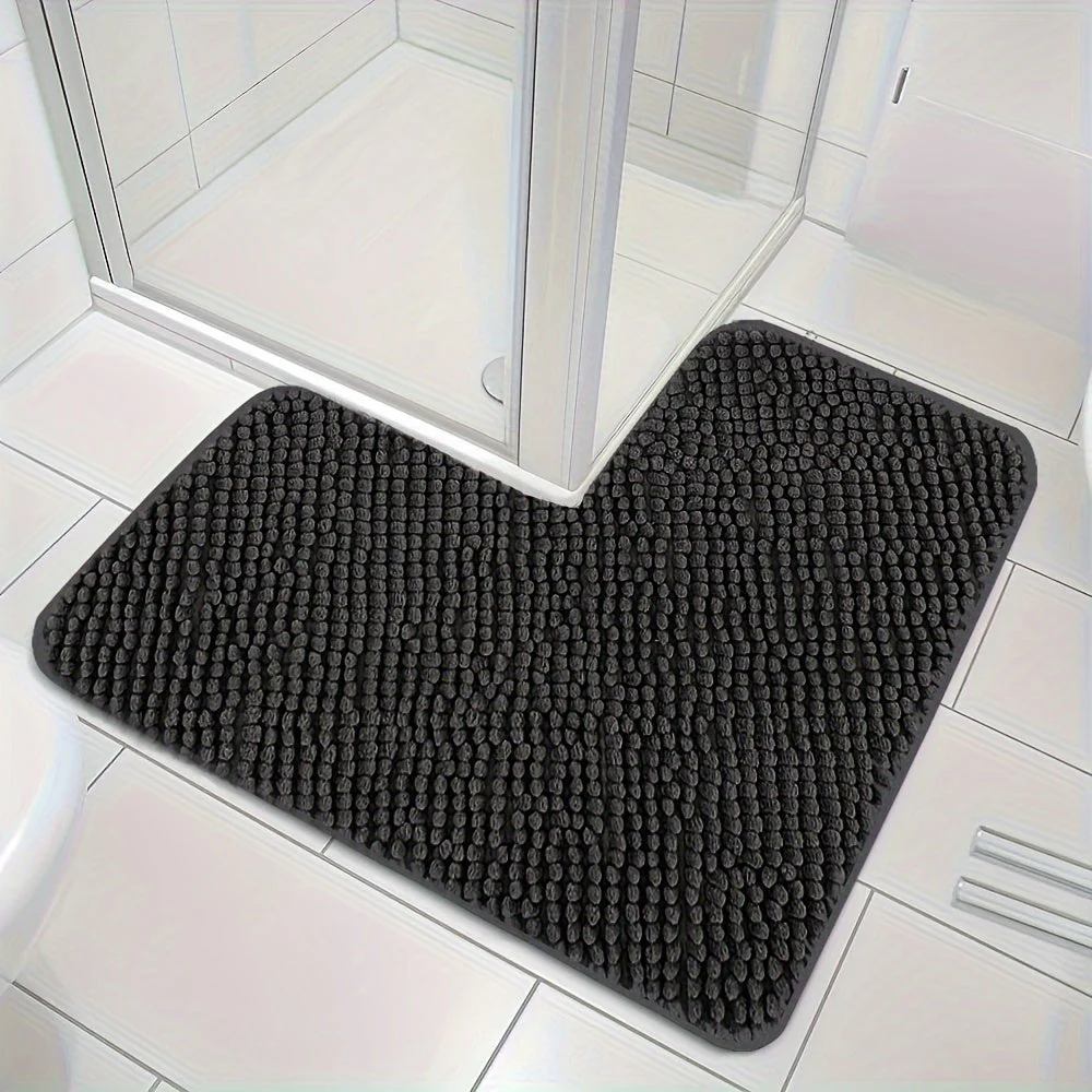 Luxury L-shaped Non-slip Corner Shower Mat - Evelyn
