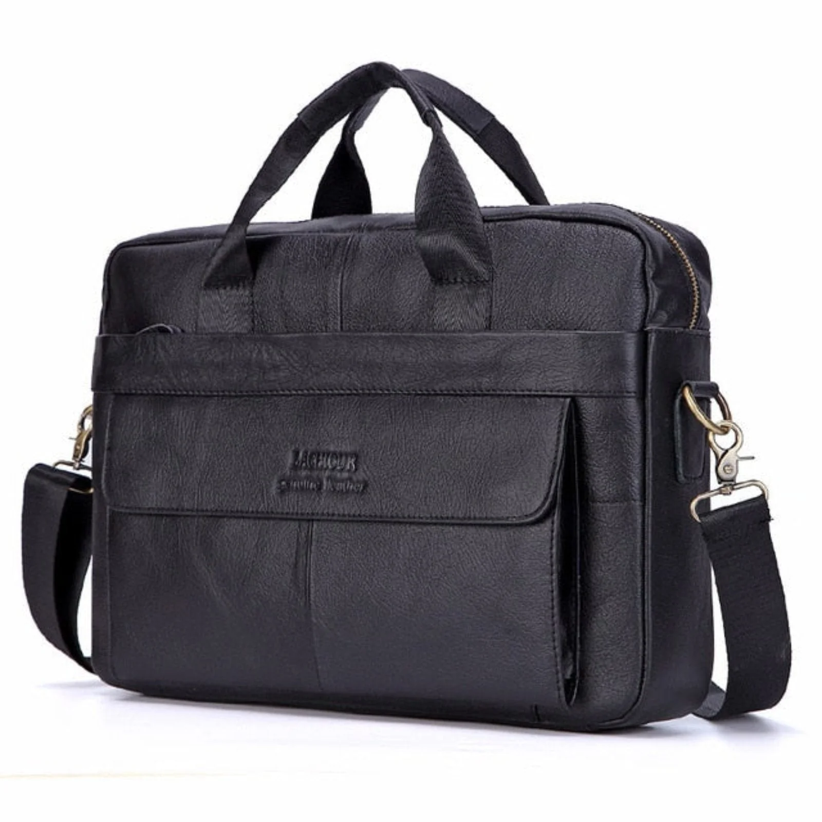 Luxury Stylish Leather Laptop Bag - Victor - Image 3