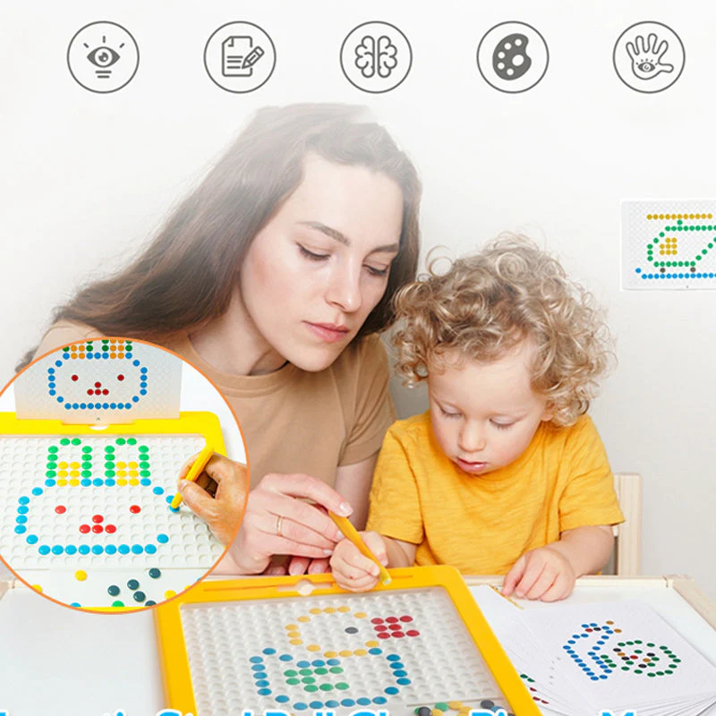 Magnetic Drawing Board with Beads - MagniDots - Image 2