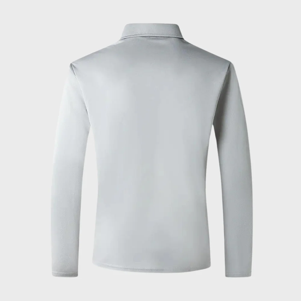 Men's Polo Shirt with Long Sleeves - Oliver - Image 14