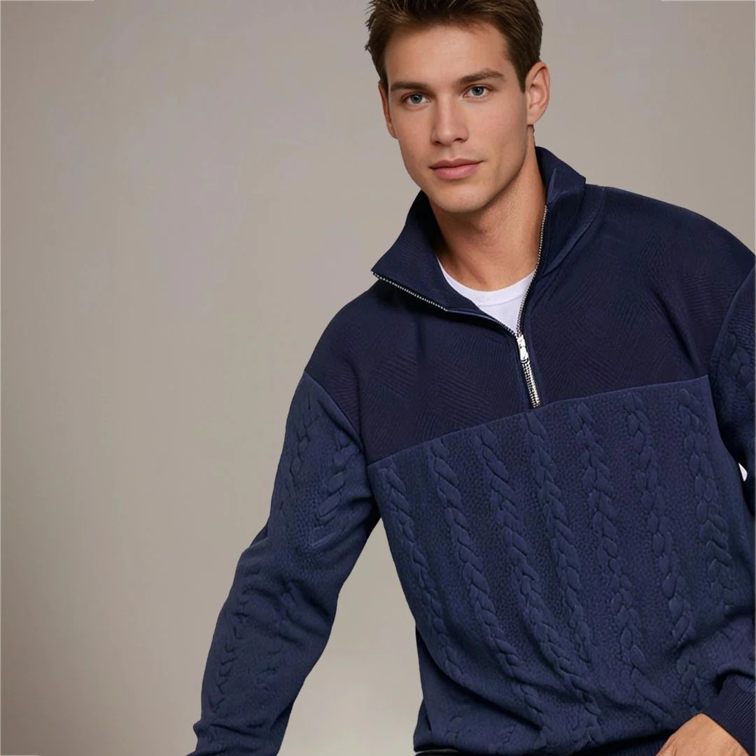 Men's pullover with cashmere merino wool – Autumn Magic Severin - Image 5