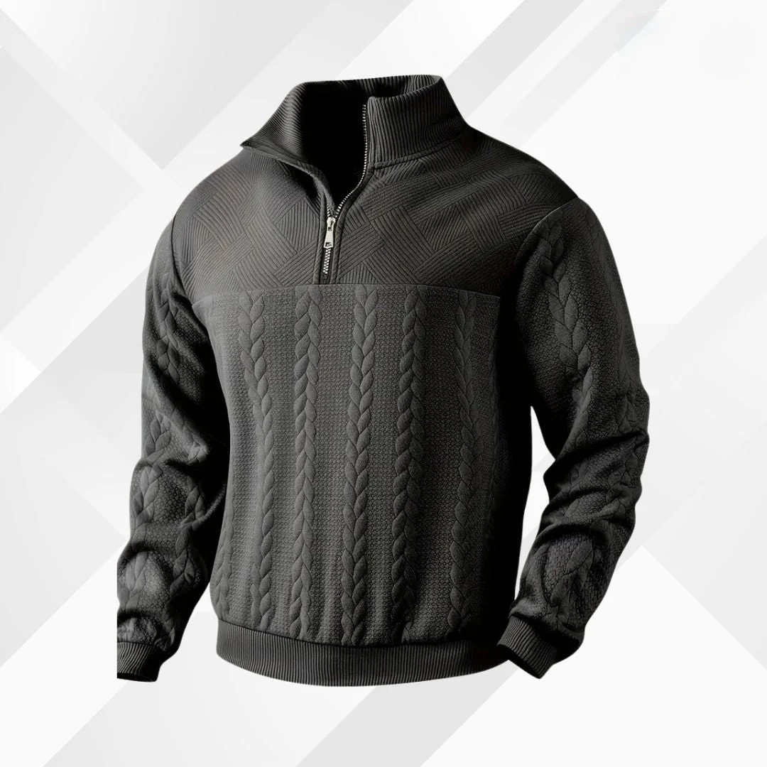 Men's pullover with cashmere merino wool – Autumn Magic Severin - Image 9
