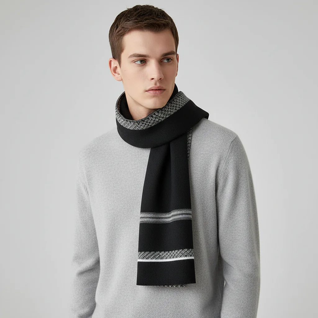 Men's Scarf Made of Fine Cashmere - Cozyline - Image 10