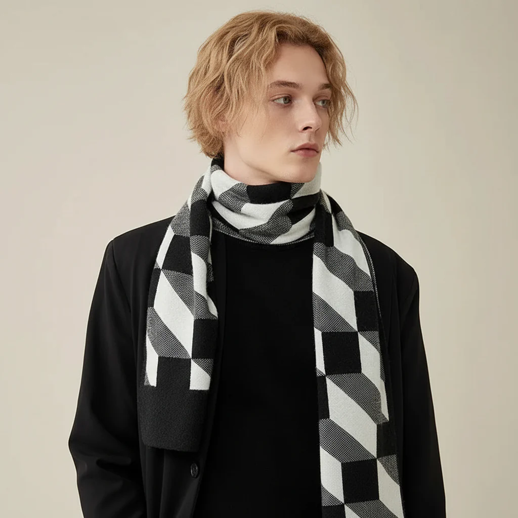 Men's Scarf Made of Fine Cashmere - Cozyline - Image 12
