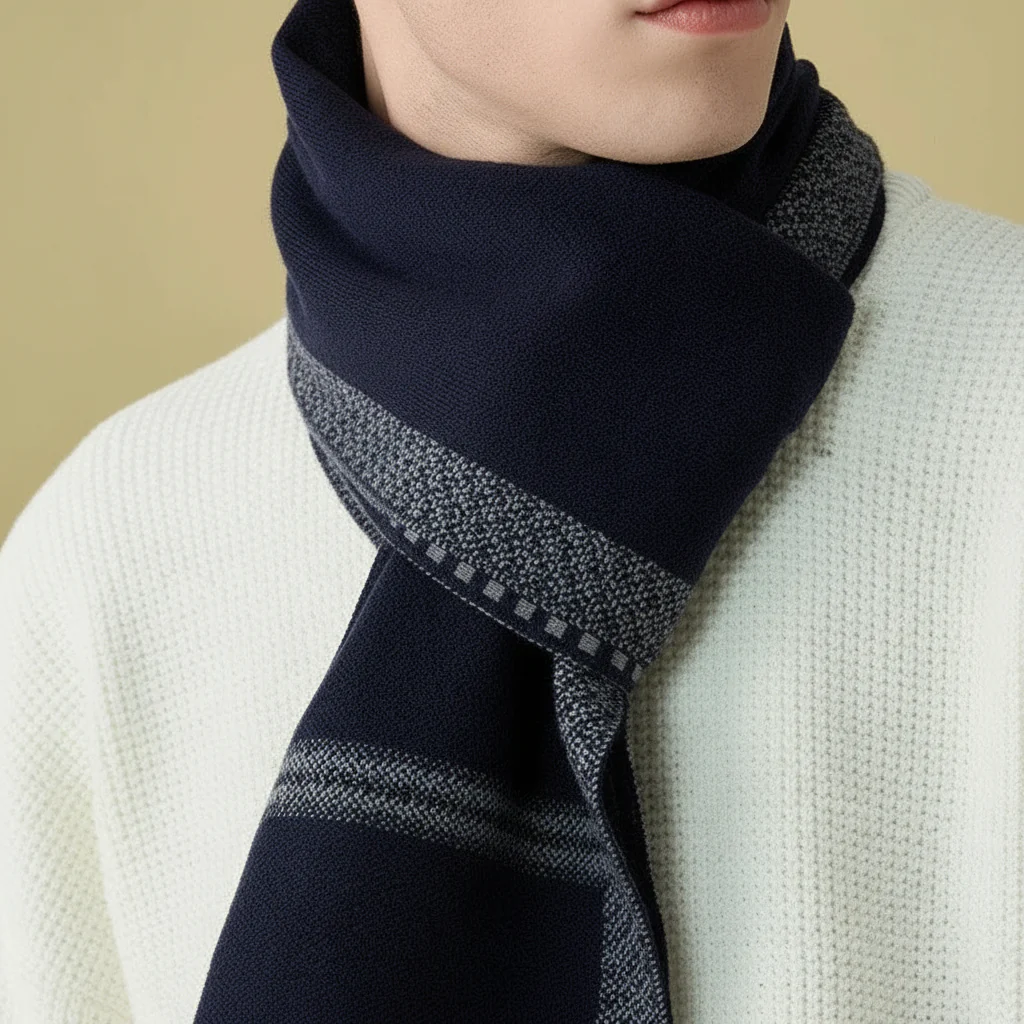 Men's Scarf Made of Fine Cashmere - Cozyline - Image 3