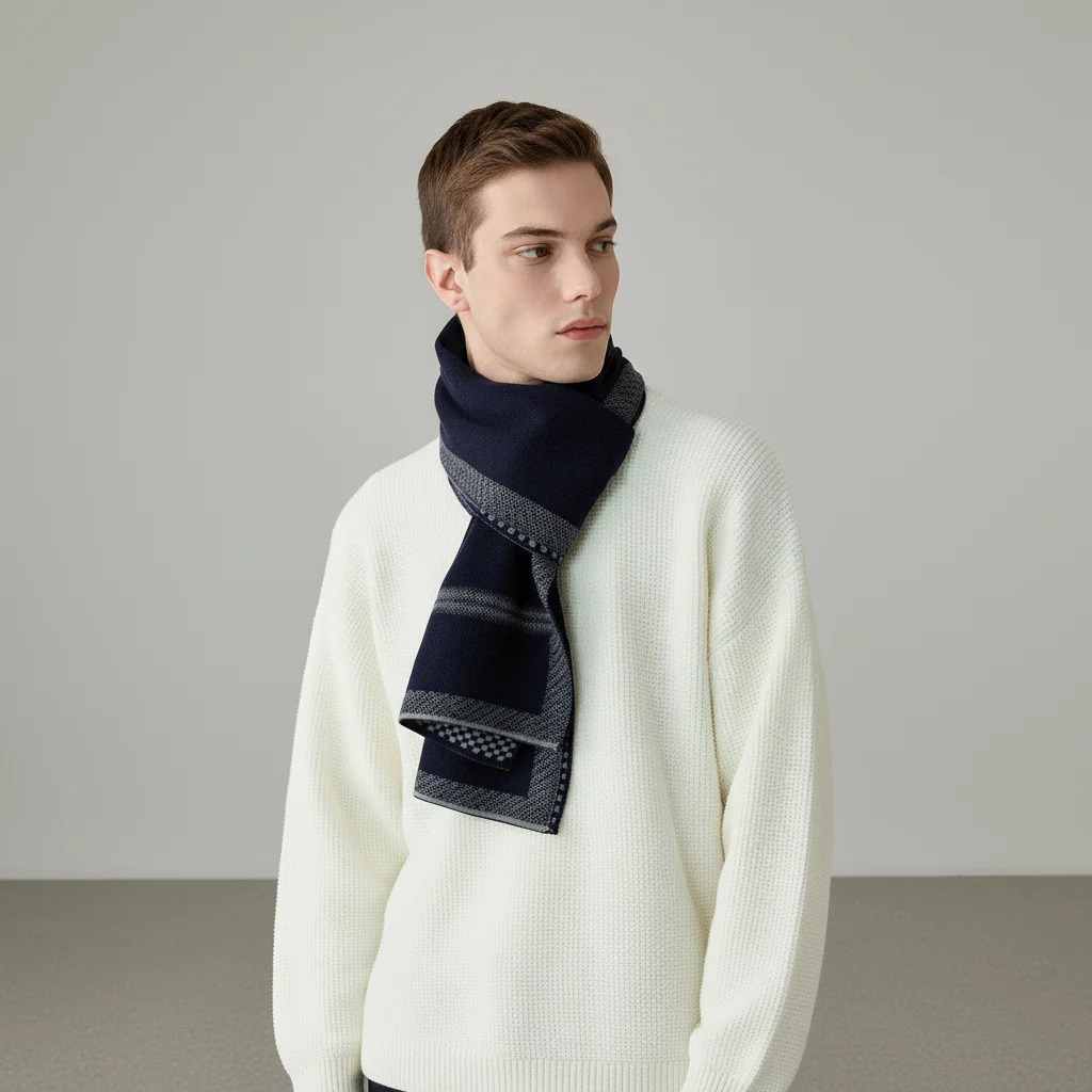 Men's Scarf Made of Fine Cashmere - Cozyline - Image 4