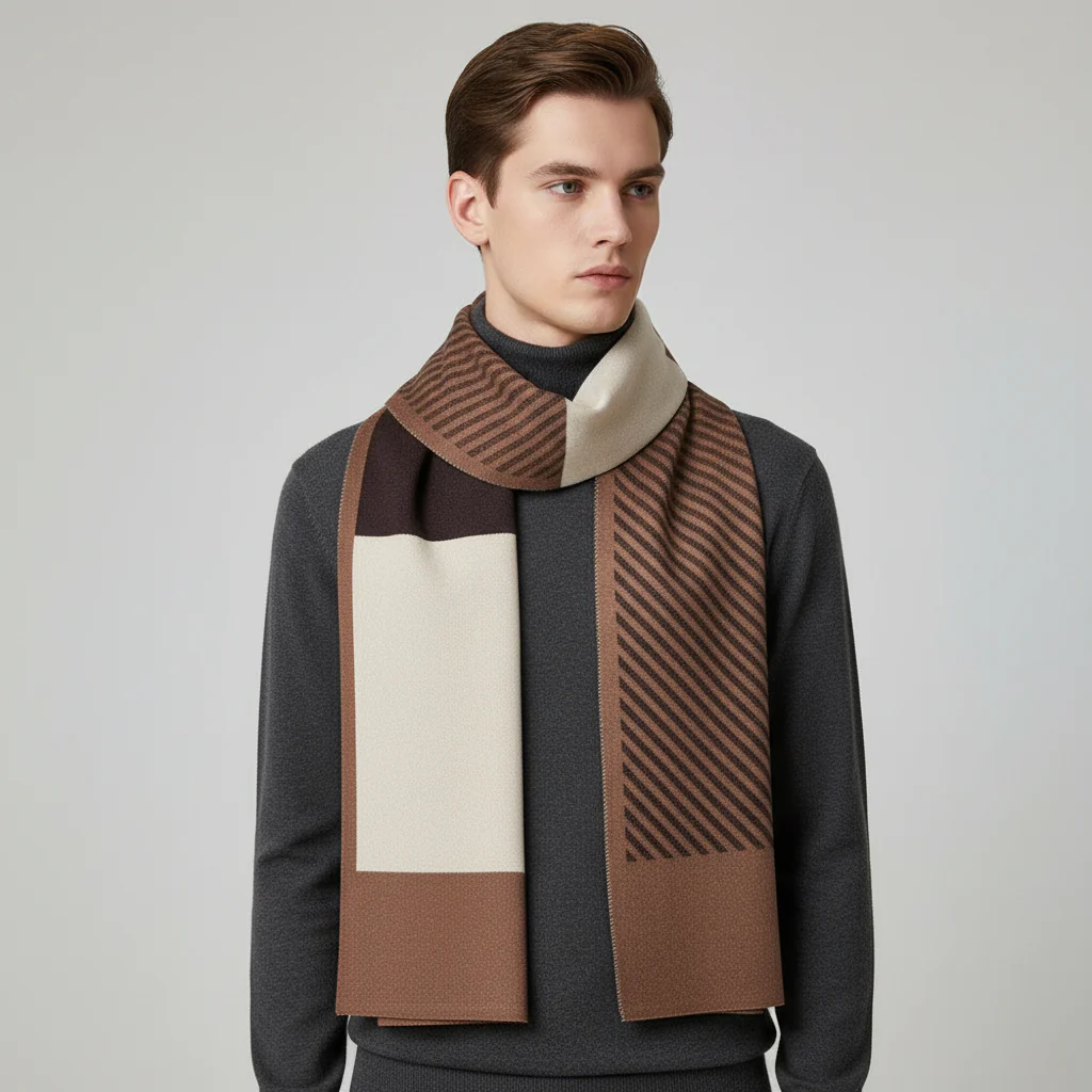 Men's Scarf Made of Fine Cashmere - Cozyline - Image 5