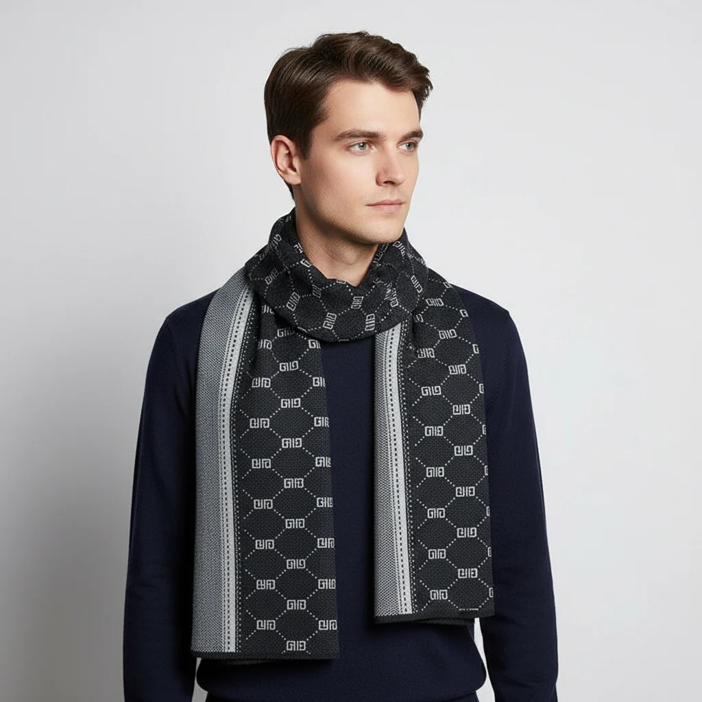 Men's Scarf Made of Fine Cashmere - Cozyline - Image 6