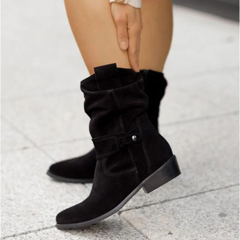 Mid-Calf Winter Boots with Heel - Iris - Image 6