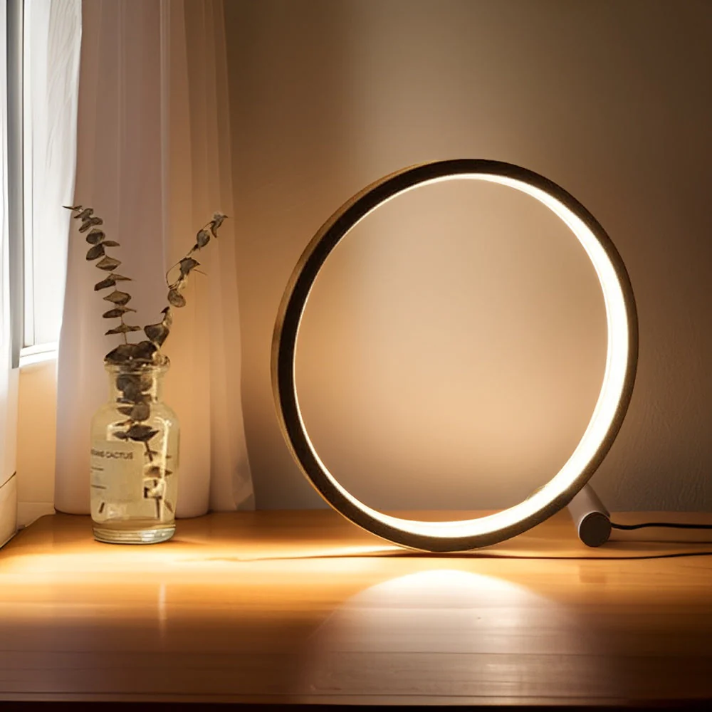 Minimalist Dimmable Table Lamp - EclipseAura Lamp - Image 3