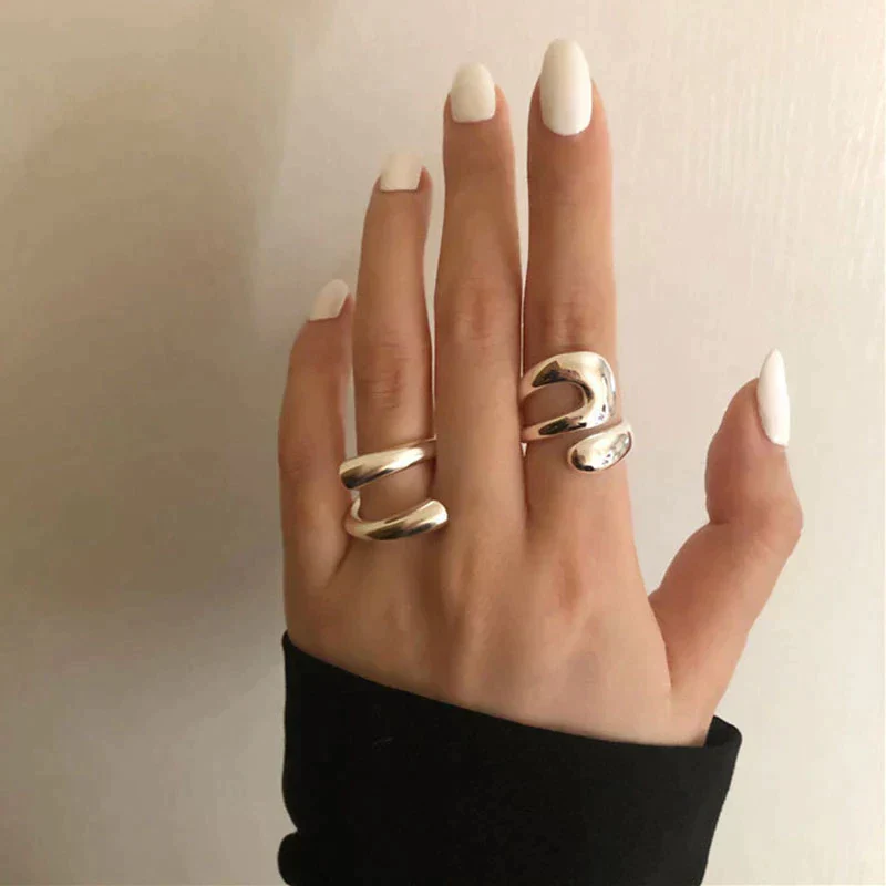 Minimalist Ring Set | Stackable Rings | Elegant Accessories - Image 3