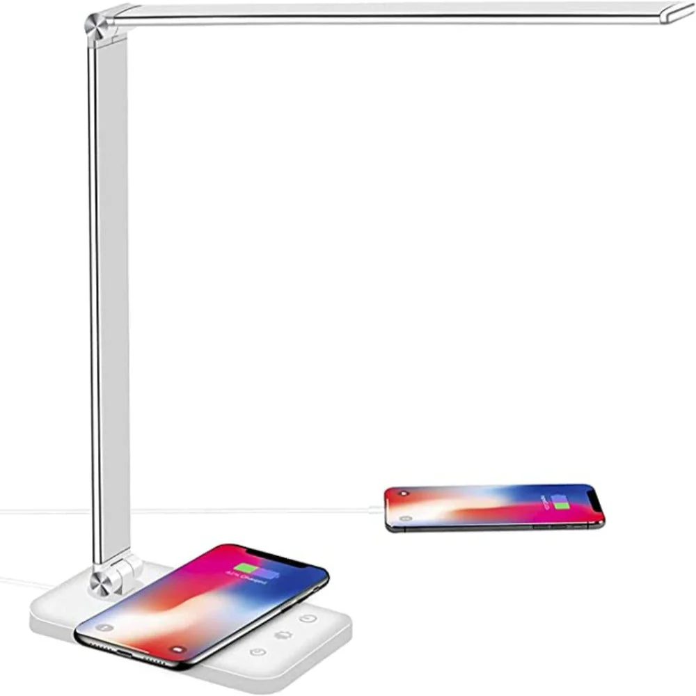 Modern Adjustable LED Desk Lamp with USB Charging Port - BrightEase - Image 7