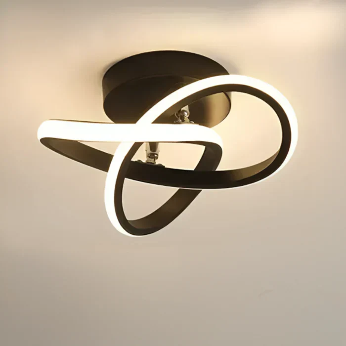 Modern LED Ceiling Lamp with Double Ring Design - Twilight Rings - Image 7