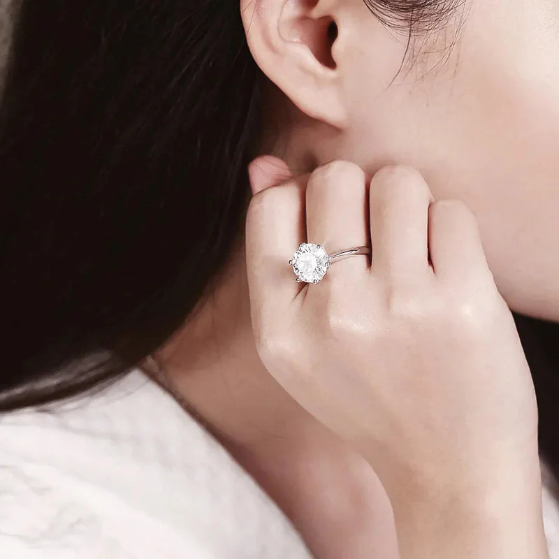 Moissanite Ring | Brilliant Cut | Vow Jewellery - Image 7