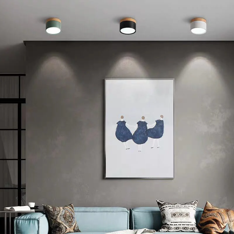 Morandi Style Modern LED Ceiling Lamp - LumiModo - Image 2
