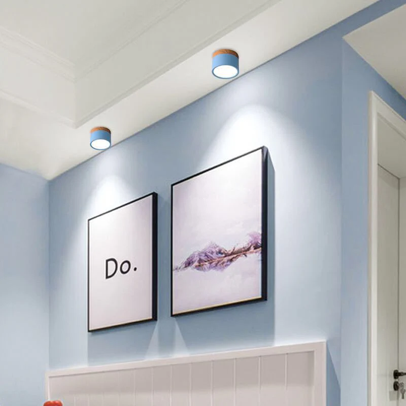 Morandi Style Modern LED Ceiling Lamp - LumiModo - Image 3