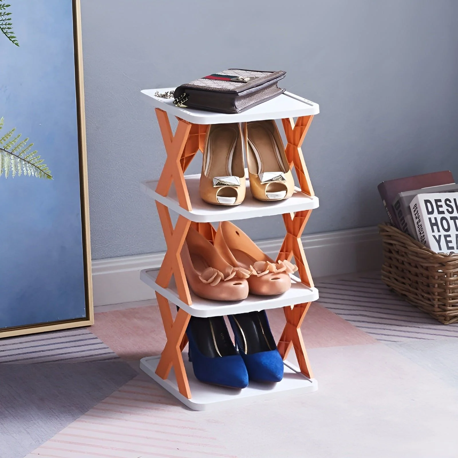 Multifunctional and Foldable Shoe Rack - SpaceSaver - Image 6