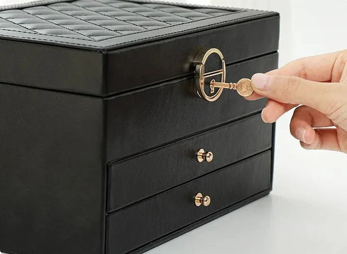 Multilayer Leather Jewellery Box | Organised and Stylish Storage - Image 15