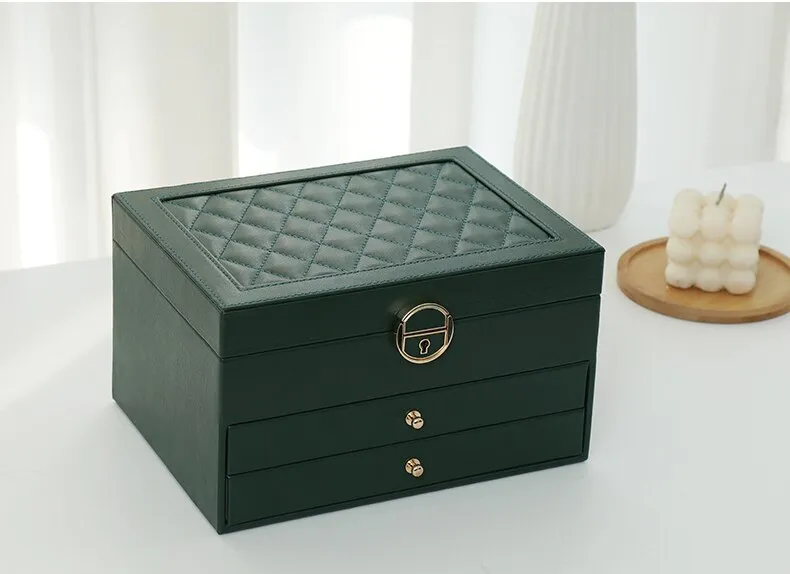 Multilayer Leather Jewellery Box | Organised and Stylish Storage - Image 17