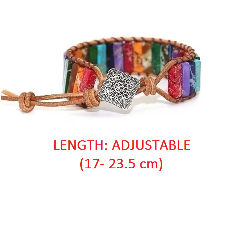 Mystic Journey Bracelet | Tibetan Rainbow Jasper Stones - Image 6