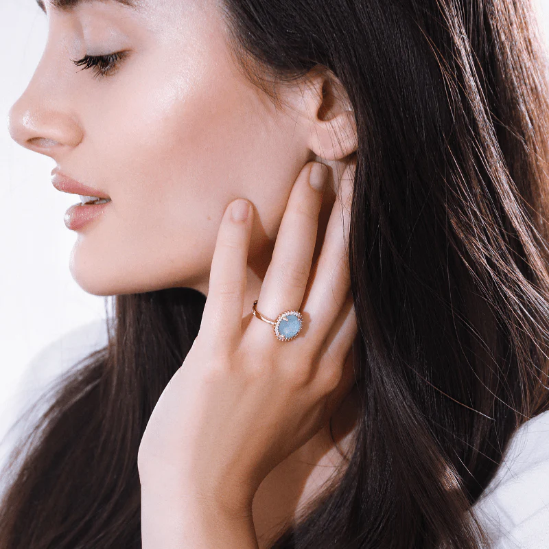 Mystical Glow Cocktail Ring – Elowen - Image 5