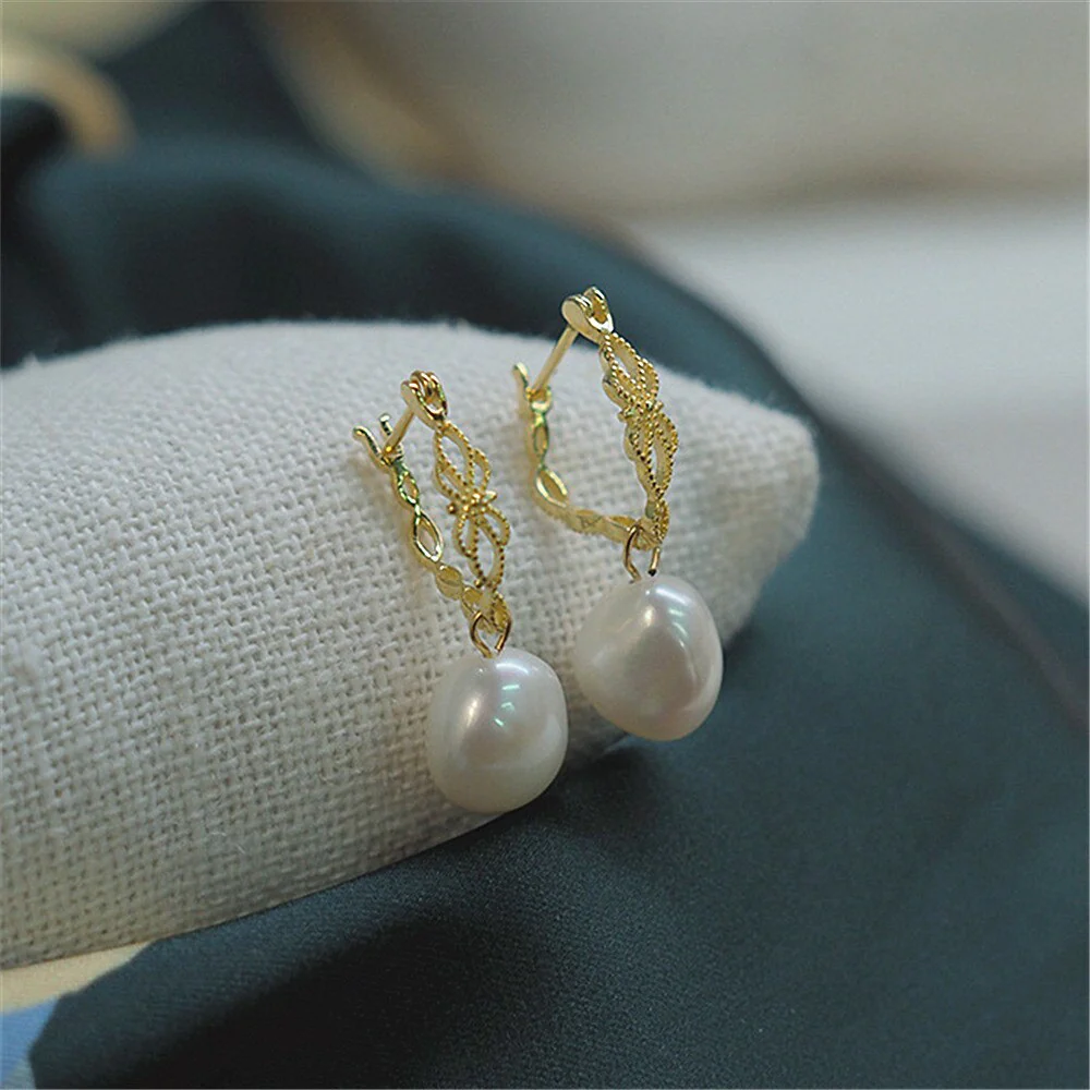 Natural Pearl Earrings - Vivienne - Image 4