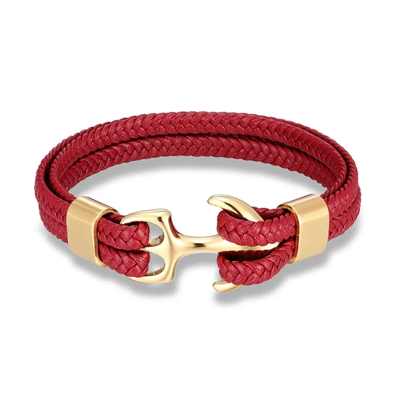 Nautical Anchor Leather Bracelet | Stylish Men's Jewellery - Image 7