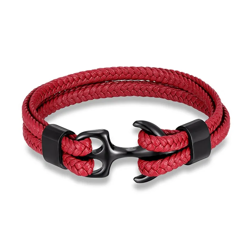 Nautical Anchor Leather Bracelet | Stylish Men's Jewellery - Image 9