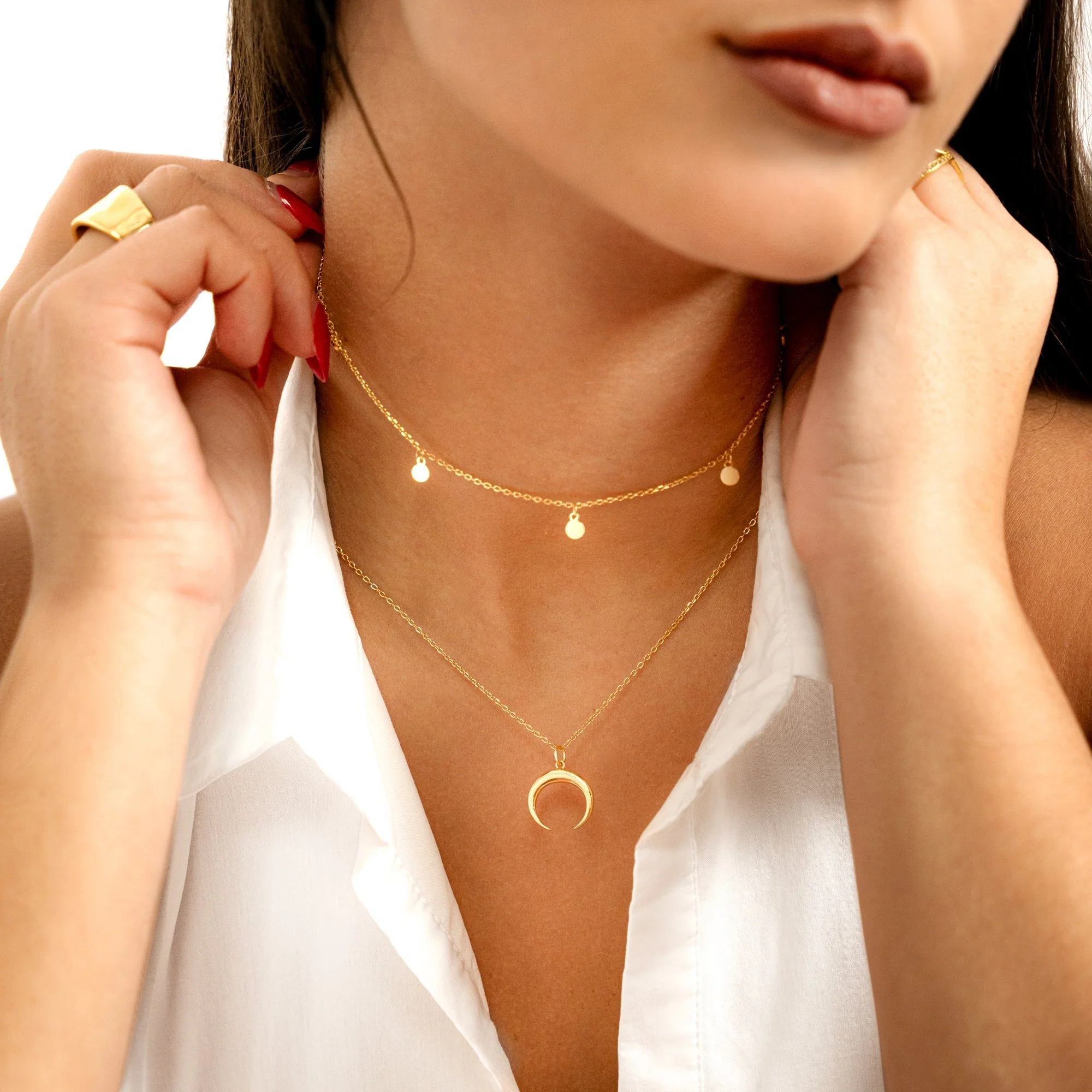 Necklace Small Circles - Aylin - Image 3