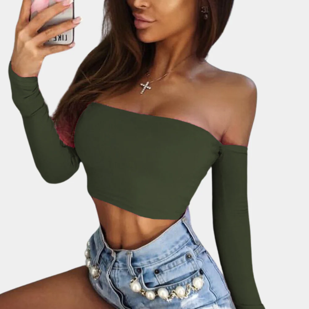 Off-Shoulder Women's Top - Arielle - Image 2