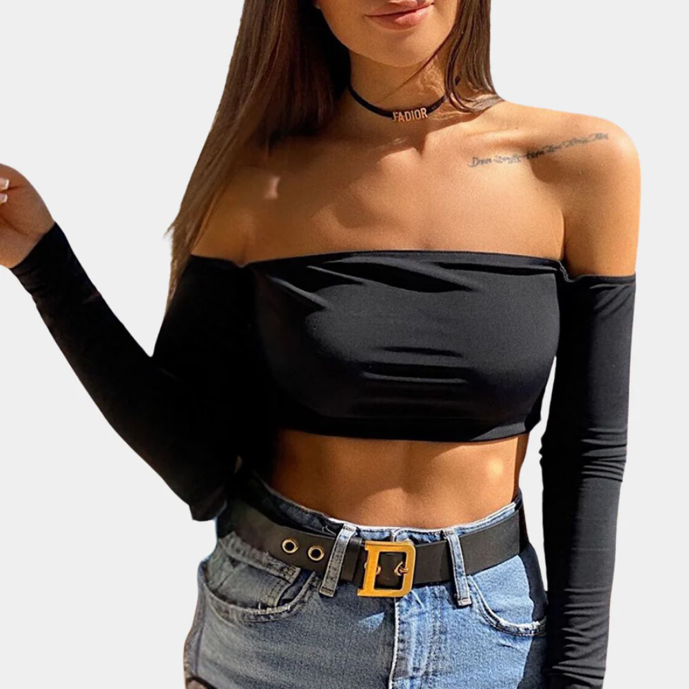 Off-Shoulder Women's Top - Arielle - Image 3