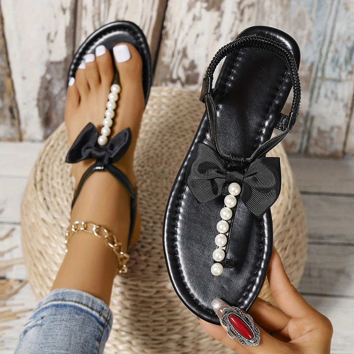 Orthopaedic Beige Sandals - Lisa - Image 8