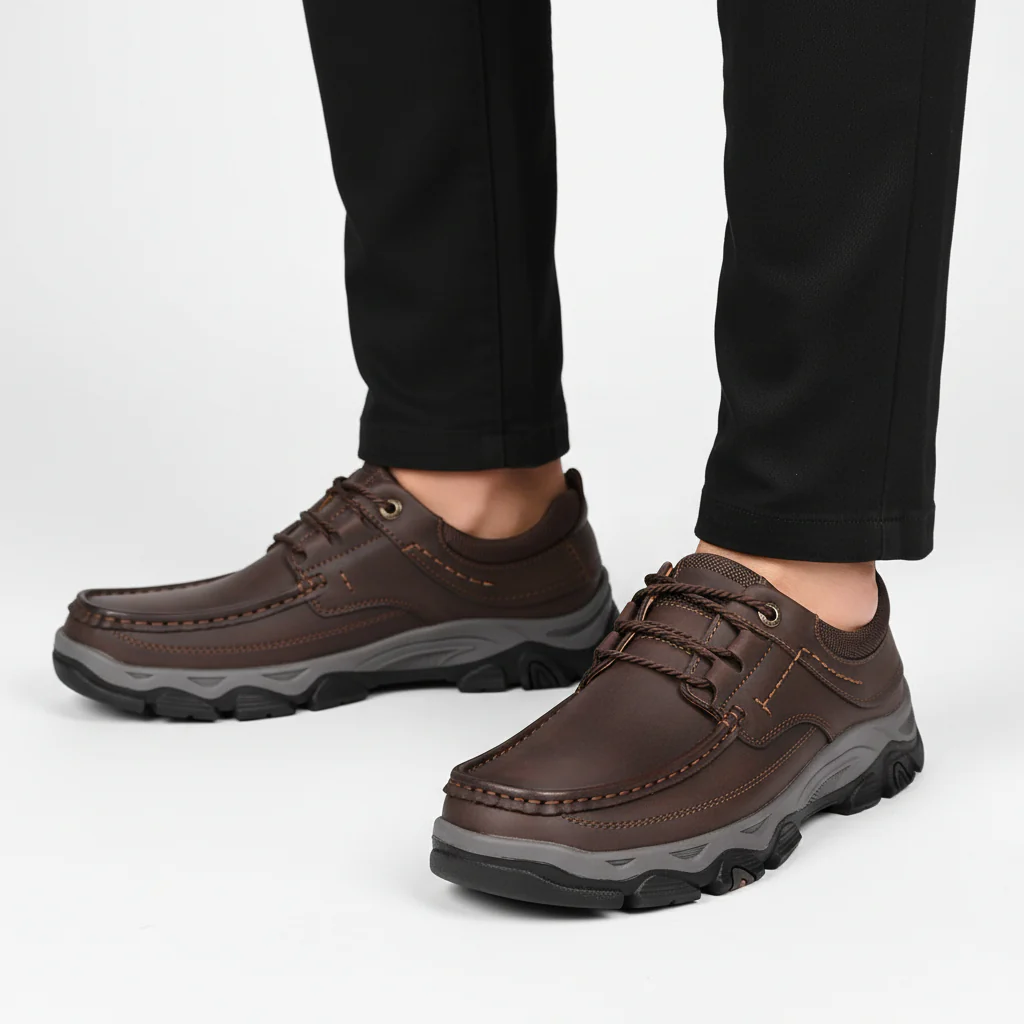 Orthopaedic Men's Shoe Made of Vegan Leather - Cameron - Image 7