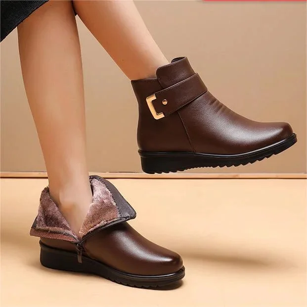 Orthopedic Leather Women's Boots - Ella - Image 2