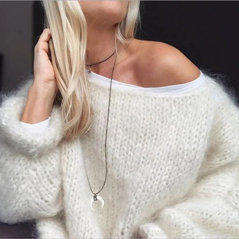 Oversized Crocheted Ladies Sweater – Freja - Image 2