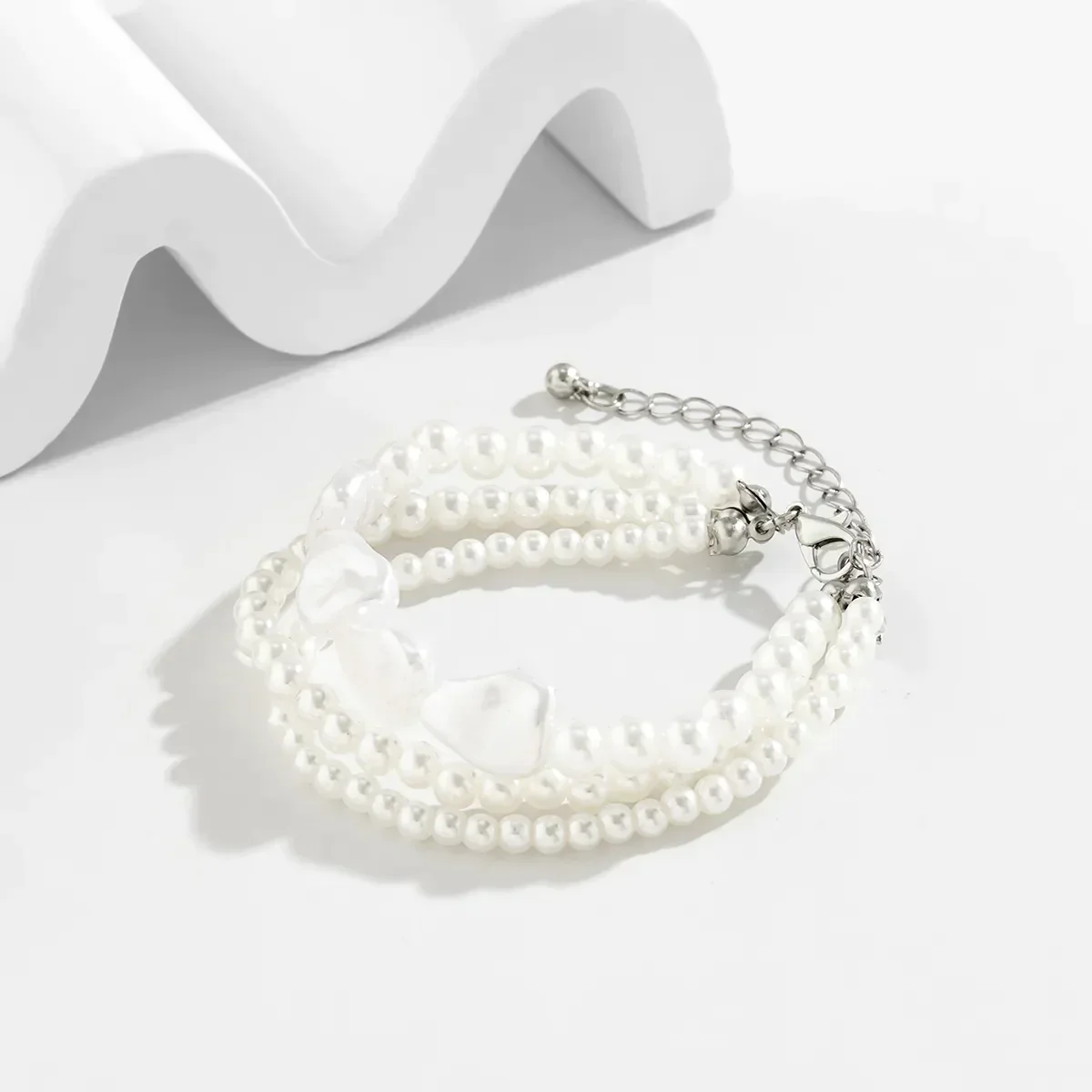 Pearl Elegance Layered Bracelet - Image 3