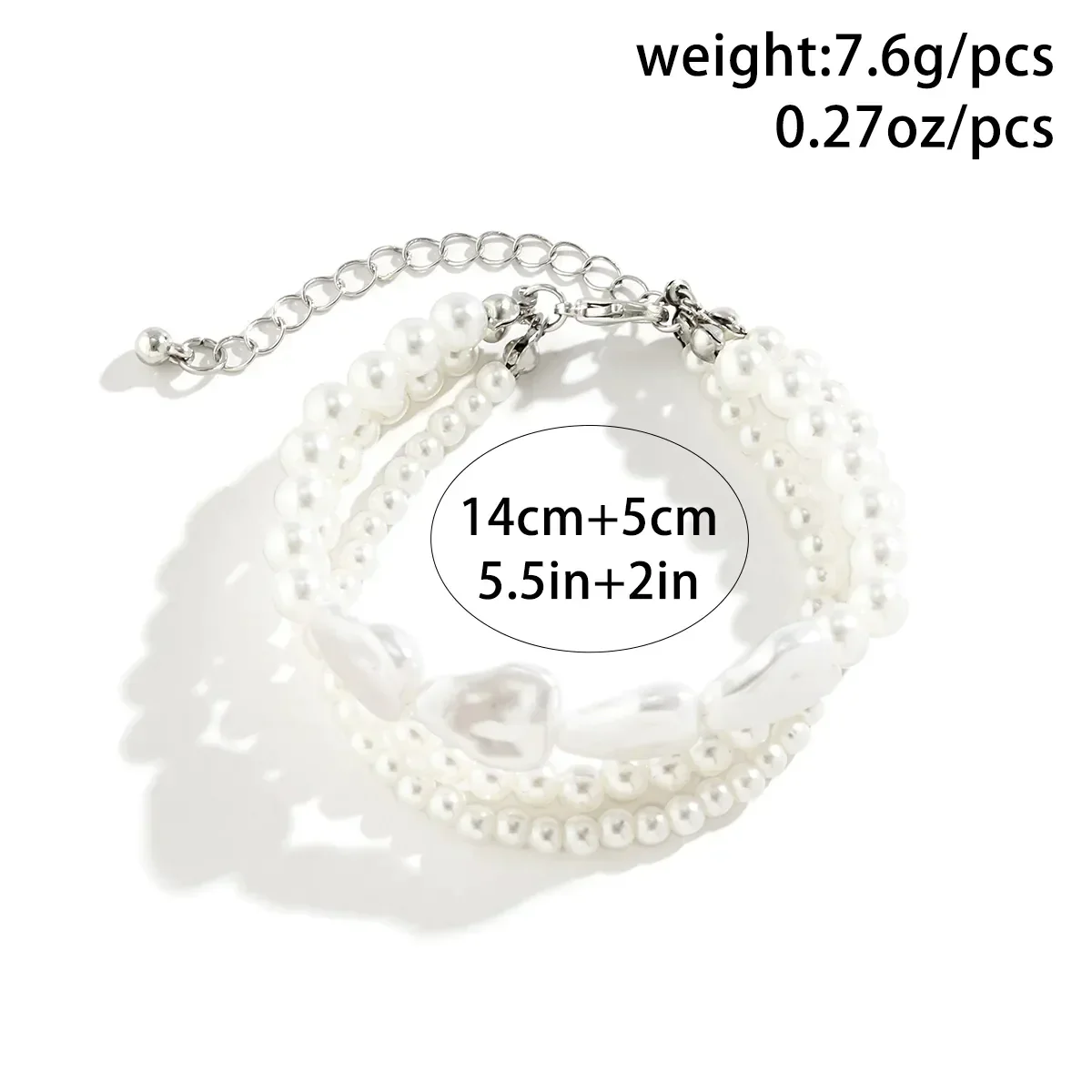 Pearl Elegance Layered Bracelet - Image 4