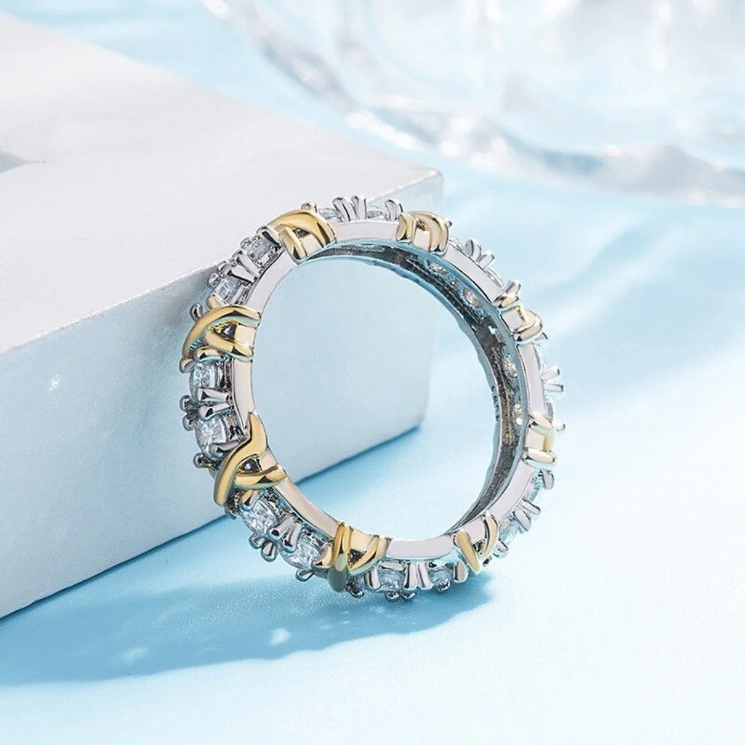 Platinum Love Cross Ring – Auryn - Image 5