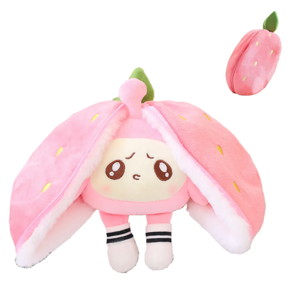 Plush Animal that Transforms into a Fruit Cuddly Toy - BerryBunny - Image 7