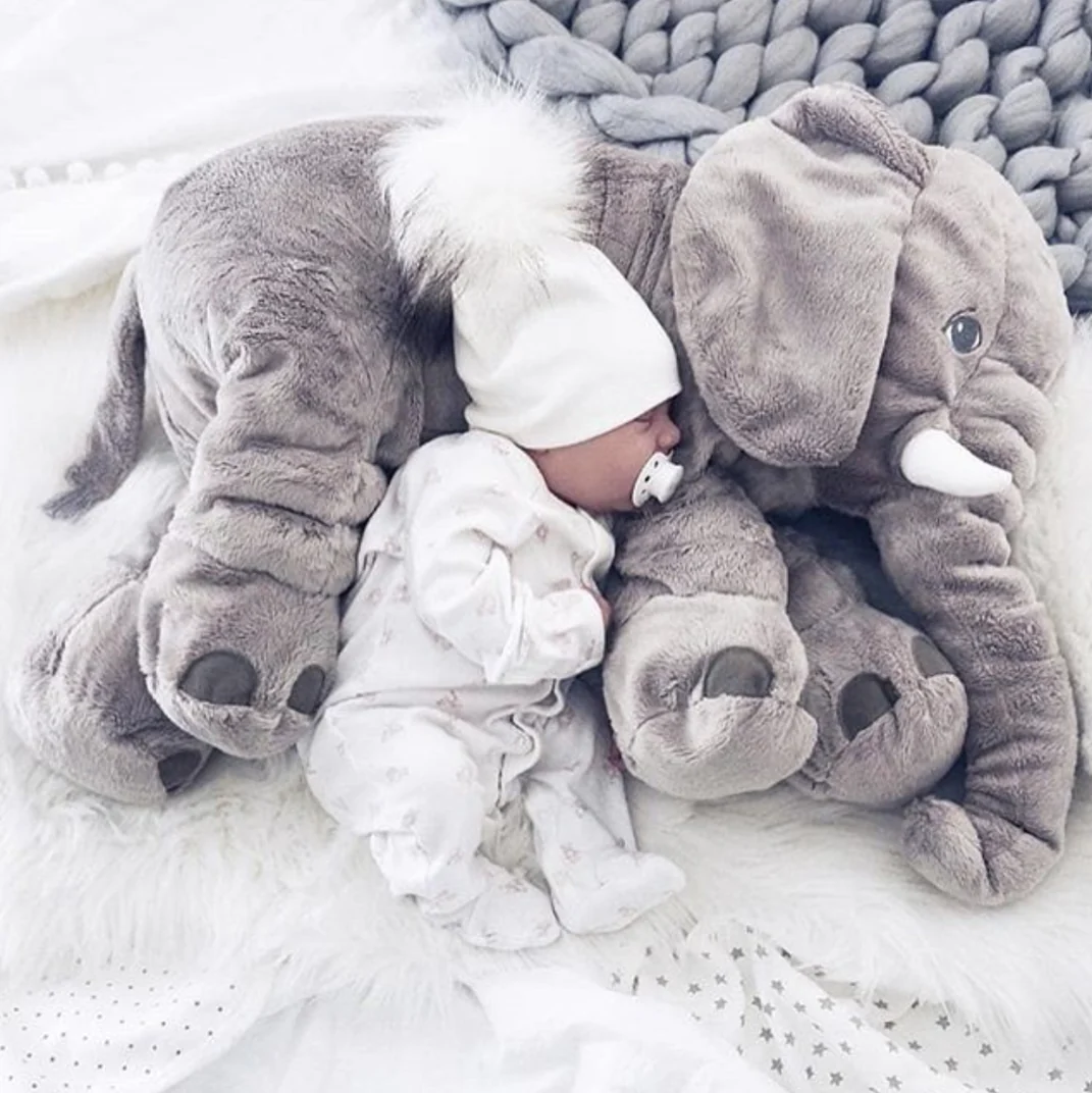 Plush Elephant Cuddle Pillow - Cuddlephant - Image 2