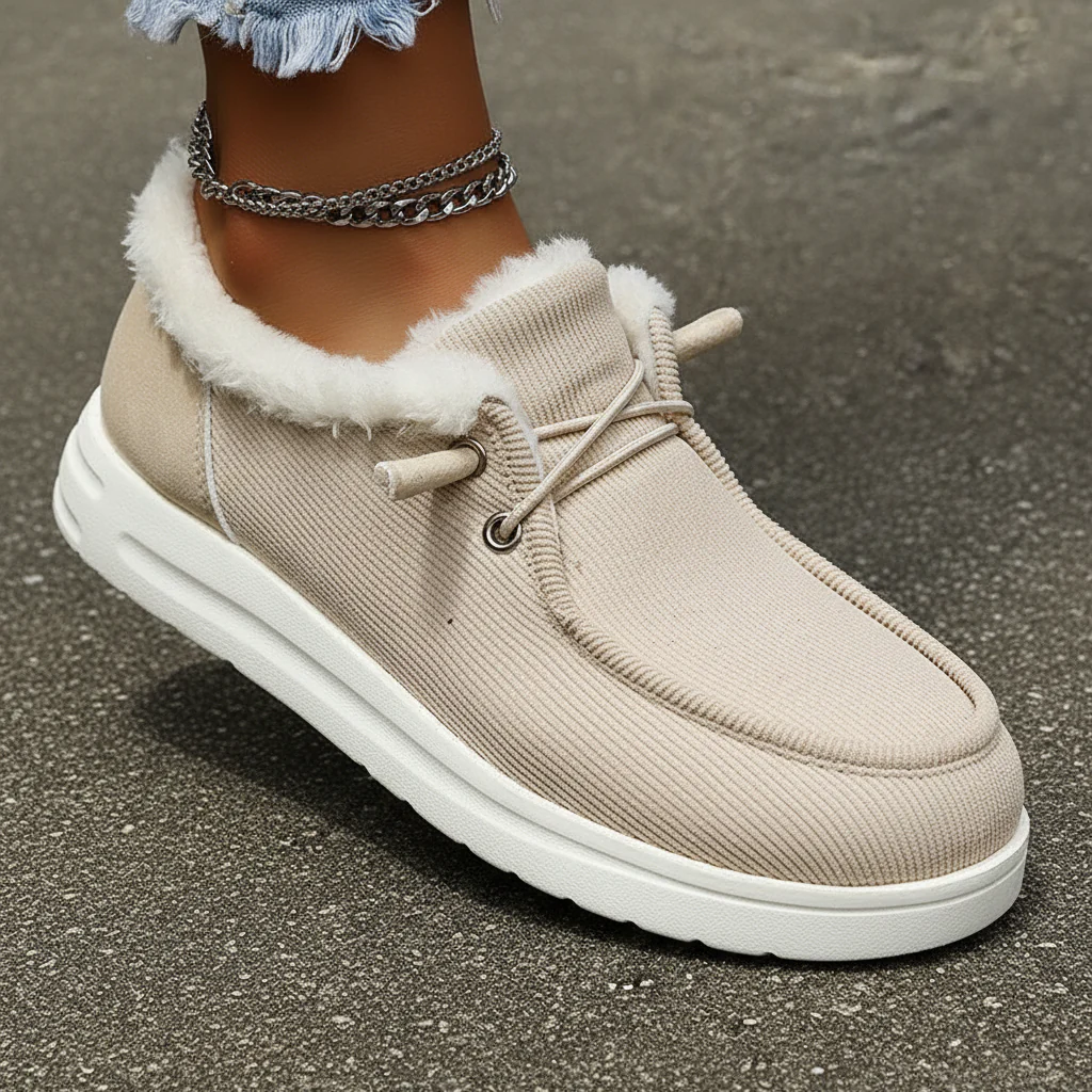 Plush-lined winter shoes - Elvira - Image 3