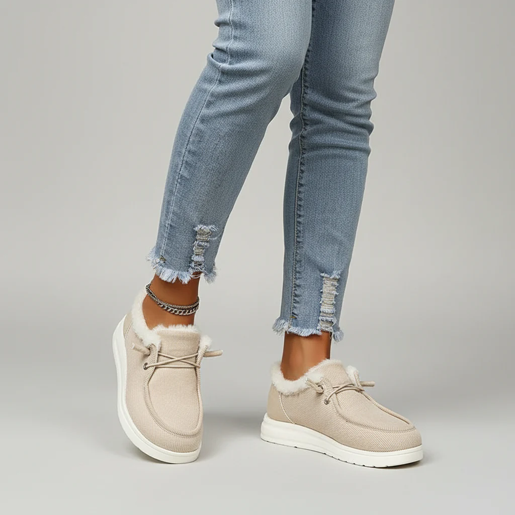 Plush-lined winter shoes - Elvira - Image 4